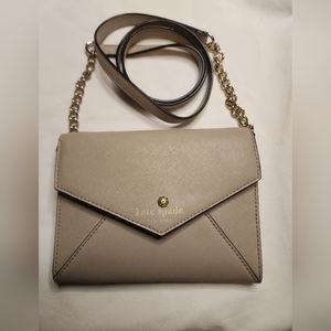 EUC Kate Spade NY Surprise Tinsel Flap Gray Crossbody Bag